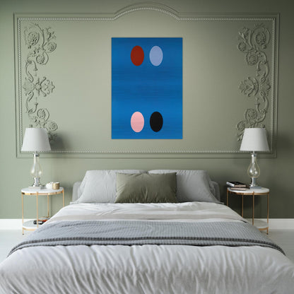 France Blue - 1965 - Thomas Downing Brushed Aluminum Print - 70x100 cm / 28x40 inches | Thomas Downing Aluminum Print | Thomas Downing Prints