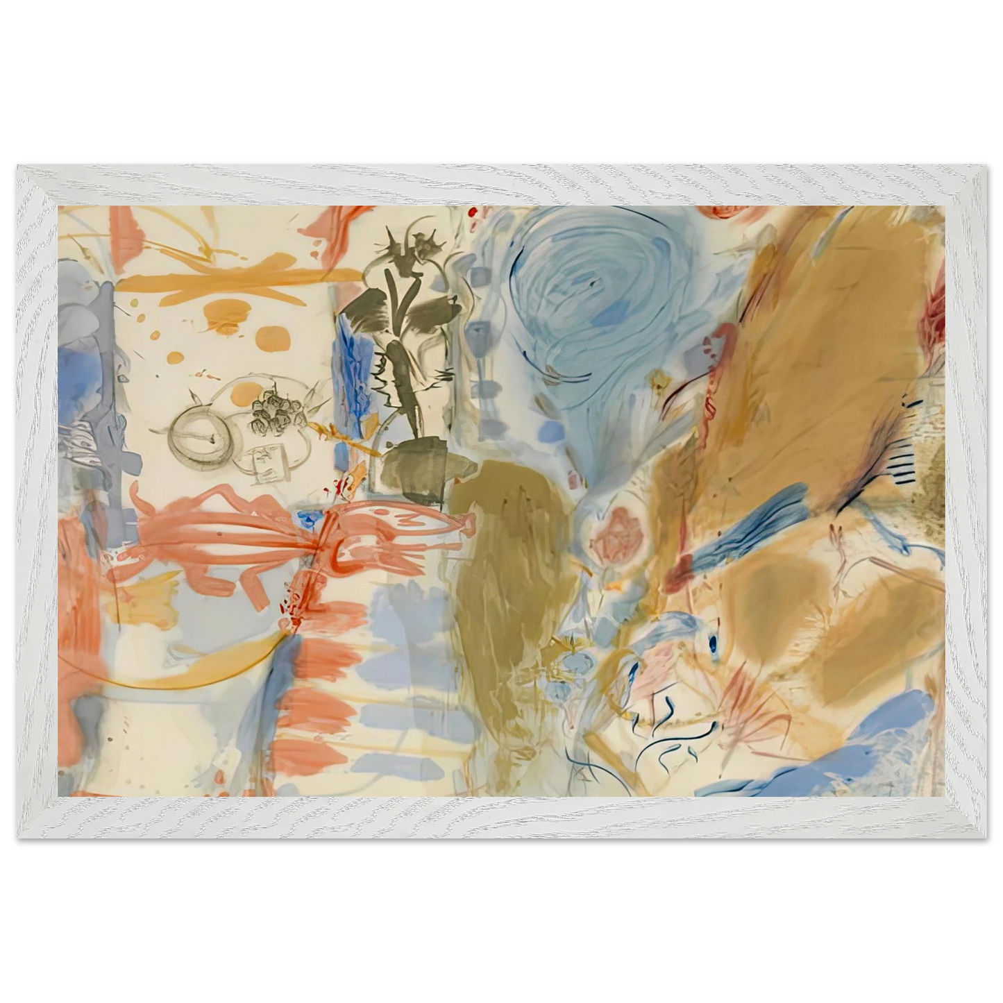 Helen Frankenthaler - Western Dream, 1957- Wall Art - 60x80 cm / 24x32 inches - Fine Art Poster-canvas - -