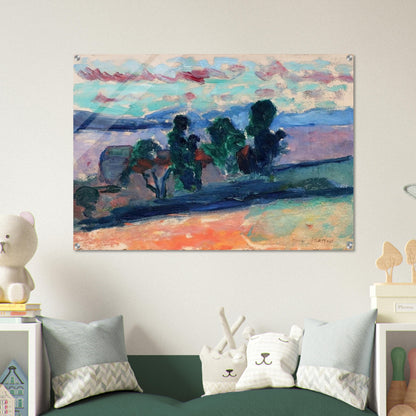 PAYSAGE DE SAINT TROPEZ AU CREPUSCULE 1904 - Henri Matisse Acrylic Print - 70x100 cm / 28x40″ inches | Henri Matisse Wall Art | Henri Matisse Prints