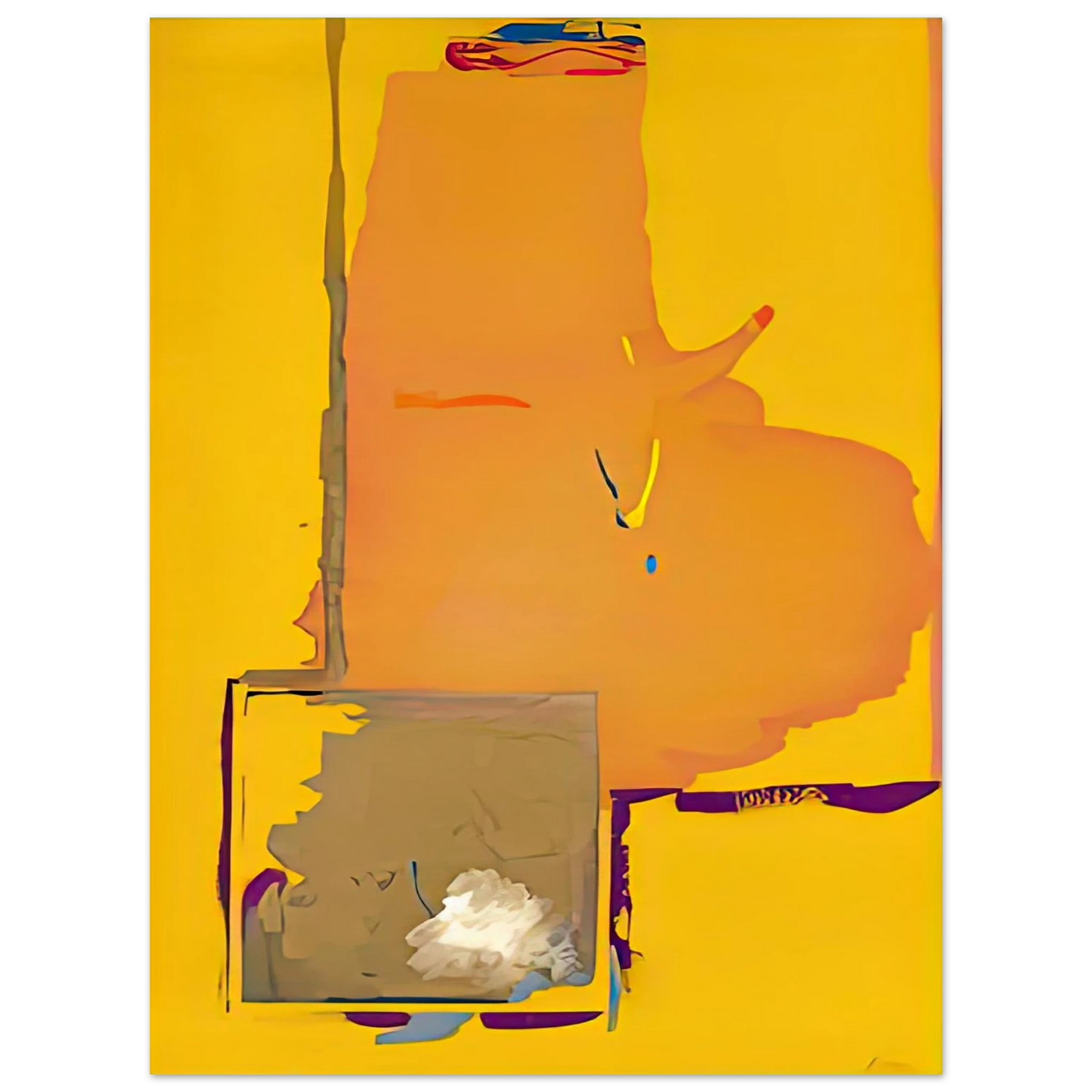 Helen Frankenthaler - Mardi Gras, 1987- Wall Art - 30x40 cm / 12x16 inches - Fine Art Poster-canvas - -