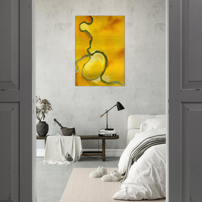 Green, Yellow and Orange - Georgia O'Keeffe Brushed Aluminum Print - 70x100 cm / 28x40 inches | Georgia O'Keeffe Aluminum Print | Georgia O'Keeffe Prints