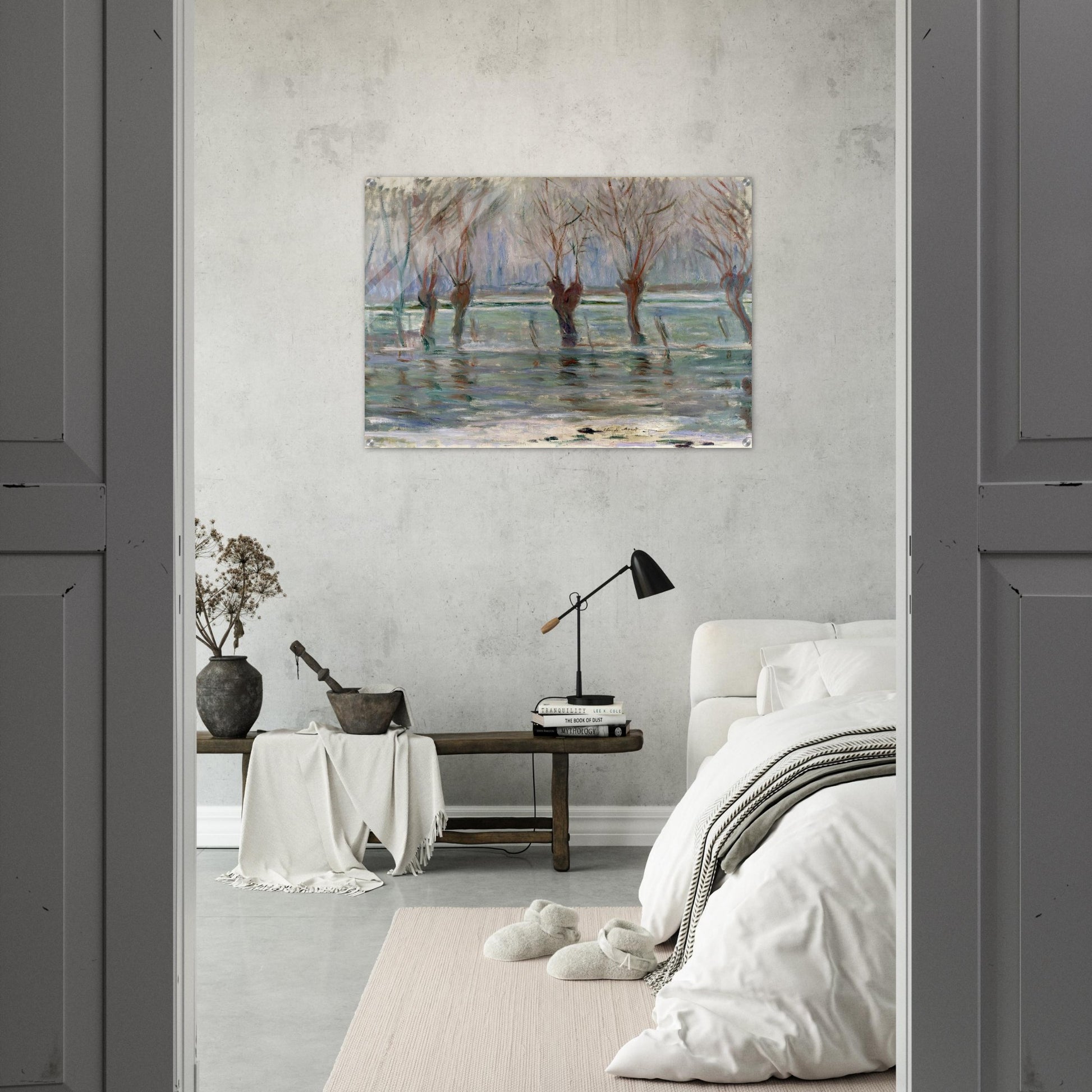 Flood Waters - claude monet Acrylic Print - 70x100 cm / 28x40″ inches