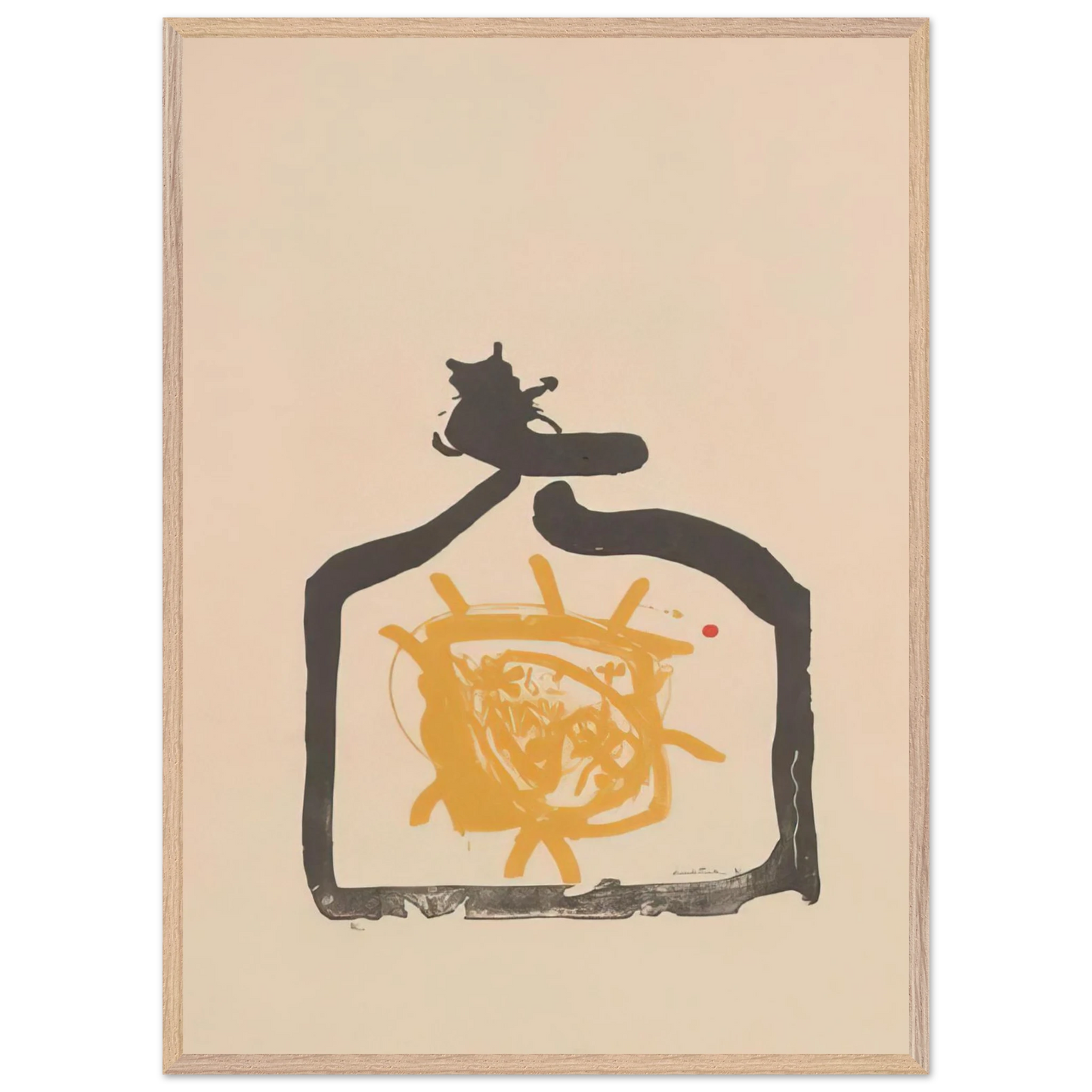 Helen Frankenthaler - May 26th Backwards - 1961 Wall art - 70x100 cm / 28x40 inches - Premium Wooden Framed Poster With Fine Art Paper-canvas - White frame