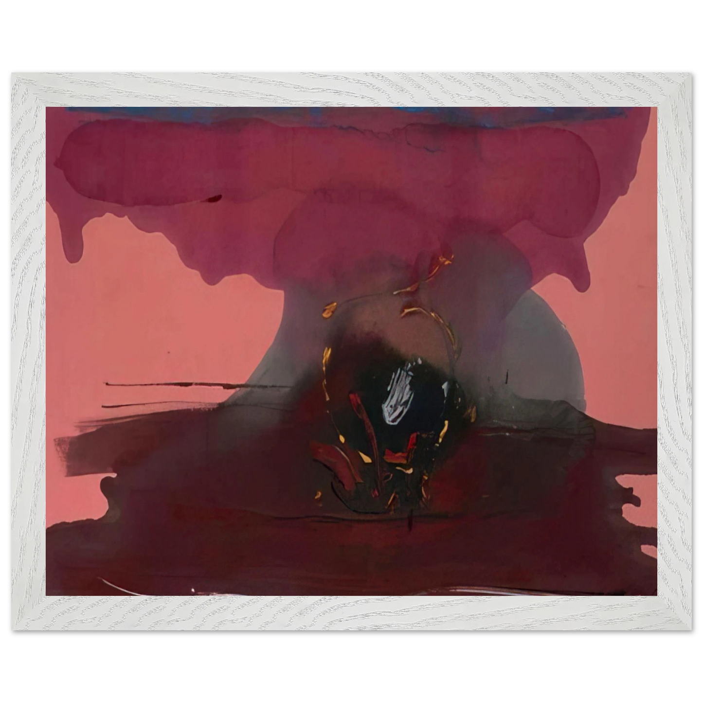 Helen Frankenthaler - Harbinger - 1986 Wall art - A3 (29.7 x 42  cm) - Premium Wooden Framed Poster With Fine Art Paper-canvas - Wood frame
