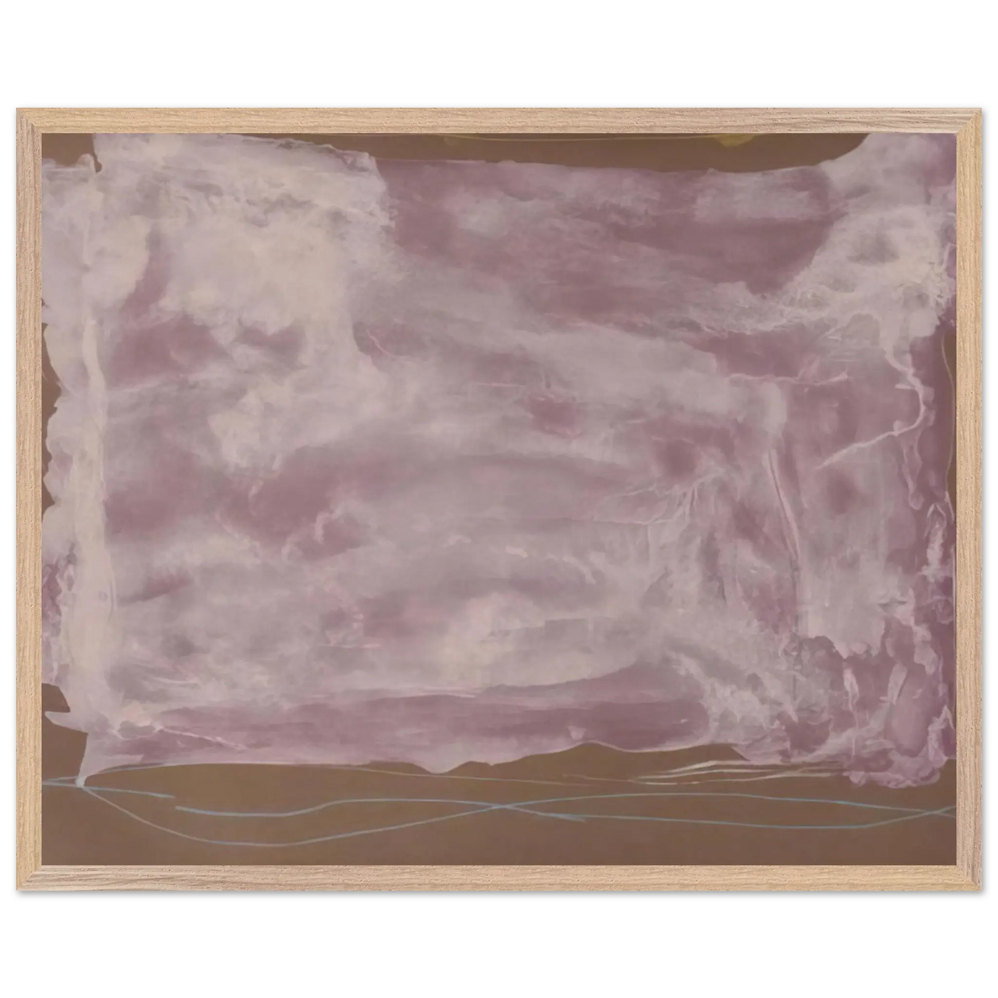 Helen Frankenthaler - Soho Dreams - 1987 Wall art - 60x80 cm / 24x32 Inches - Premium Wooden Framed Poster With Fine Art Paper - White frame
