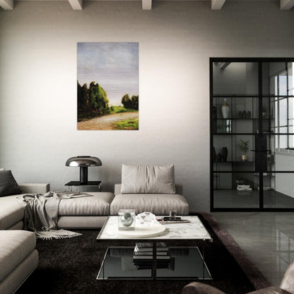 PAESAGGIO 1904 - Carlo Carra Brushed Aluminum Print - 70x100 cm / 28x40 inches | Carlo Carra Aluminum Print | Carlo Carra Prints