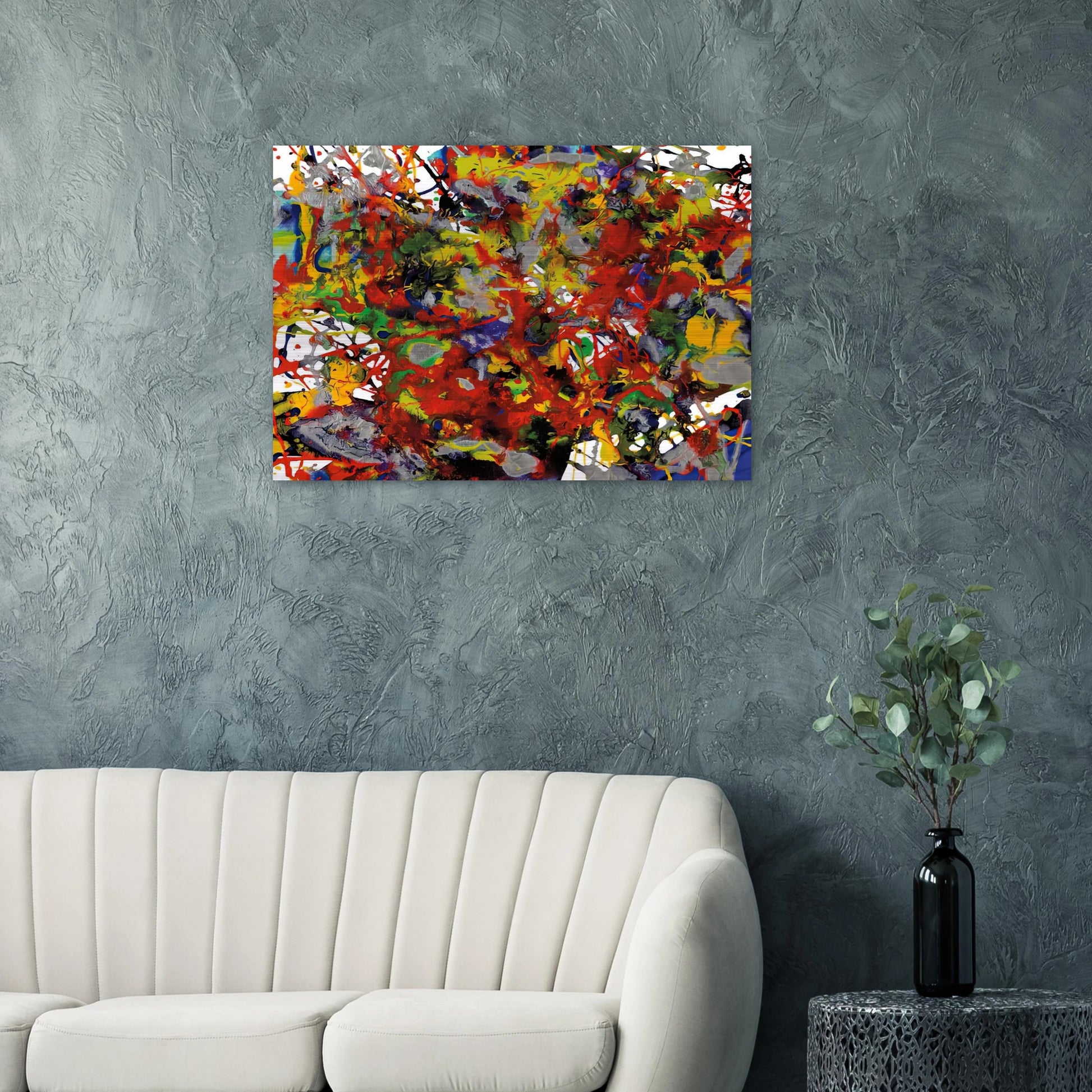 Untitled  SFP94-29  SFF 1708 é'" - Sam Francis Brushed Aluminum Print - 70x100 cm / 28x40 inches | Sam Francis Aluminum Print | Sam Francis Prints