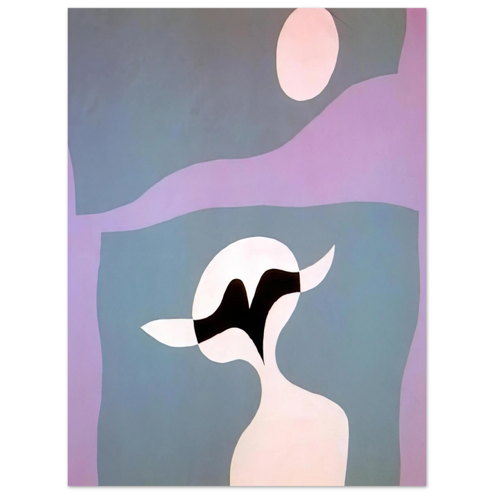 Jean Arp - Man, mustache, navel  75x100 cm / 30x40inches Fine Art Poster