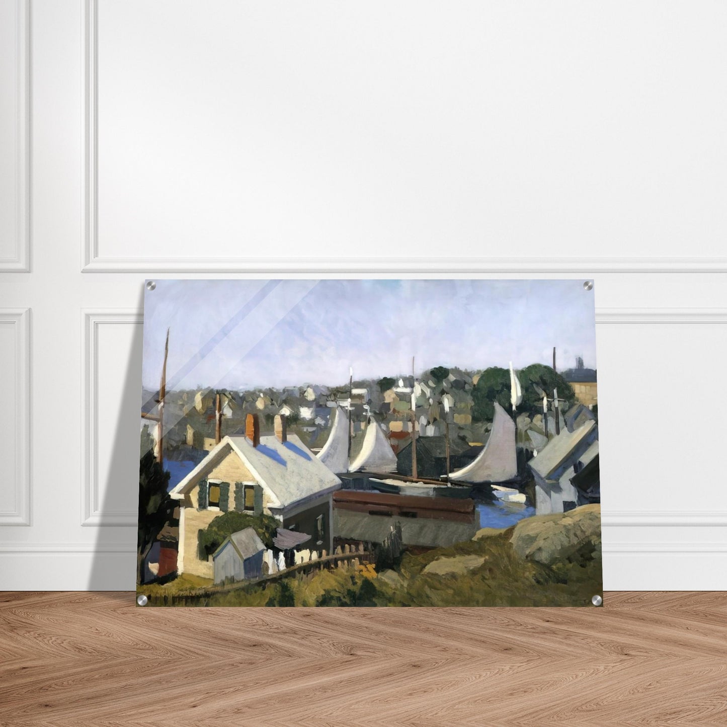 Gloucester Harbor - Edward Hopper Acrylic Print - 70x100 cm / 28x40″ inches