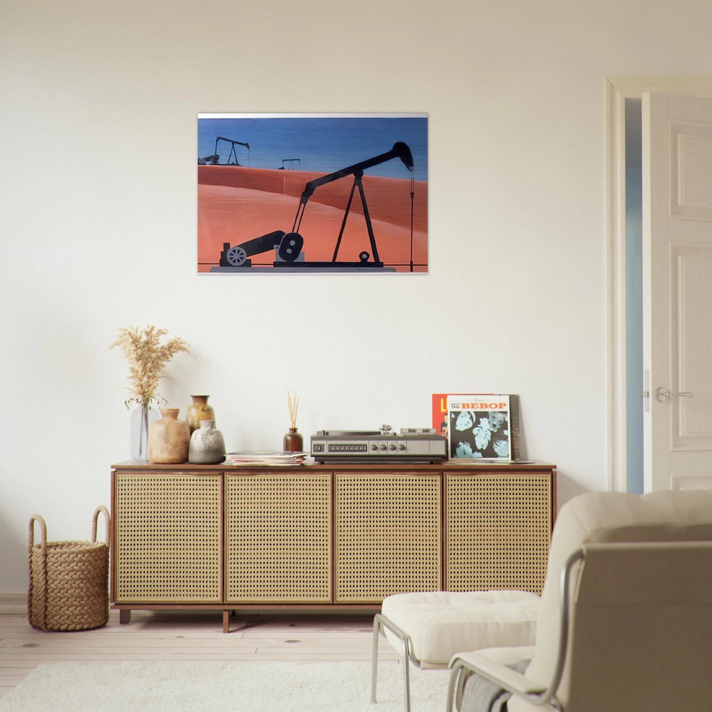 Oil Well - 1979 - Clarence Holbrook Carter Brushed Aluminum Print - 70x100 cm / 28x40 inches | Clarence Holbrook Carter Aluminum Print | Clarence Holbrook Carter Prints