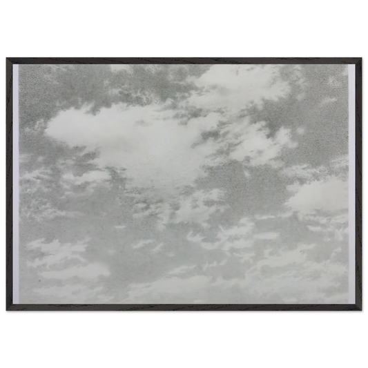 SKY 1975 - Vija Celmins 70x100 cm / 28x40 inches Framed Art Print – Black Wooden Frame