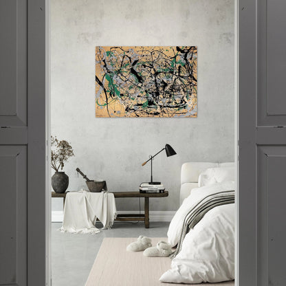 NUMBER 17 1949 - Jackson Pollock Brushed Aluminum Print - 70x100 cm / 28x40 inches | Jackson Pollock Aluminum Print | Jackson Pollock Prints