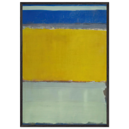 No10 - 1950 - Mark Rothko 70x100 cm / 28x40 inches Framed Art Print – Black Wooden Frame