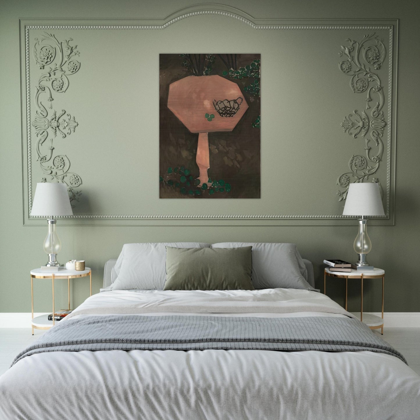 THE ROSE MARBLE TABLE 1917 - Henri Matisse Brushed Aluminum Print - 70x100 cm / 28x40 inches | Henri Matisse Aluminum Print | Henri Matisse Prints