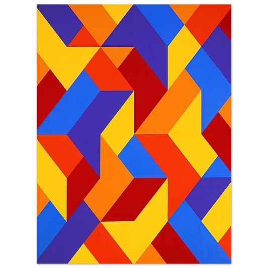 Karl Benjamin - #3 - 1969  75x100 cm / 30x40inches Fine Art Poster
