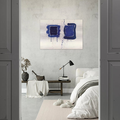 Deux Magots - Sam Francis Brushed Aluminum Print - 70x100 cm / 28x40 inches | Sam Francis Aluminum Print | Sam Francis Prints