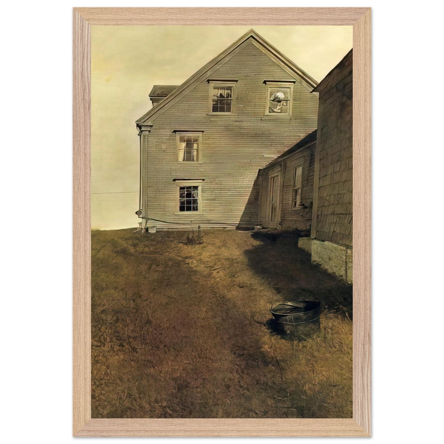 Andrew Wyeth - WEATHERSIDE Wall Art - 30x40 cm / 12x16 inches - Fine Art Poster-canvas - -