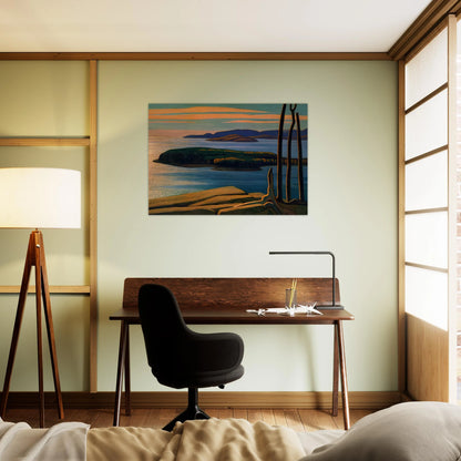 Afternoon Sun, Lake Superior - 1924 - Lawren Harris Brushed Aluminum Print - 70x100 cm / 28x40 inches | Lawren Harris Aluminum Print | Lawren Harris Prints