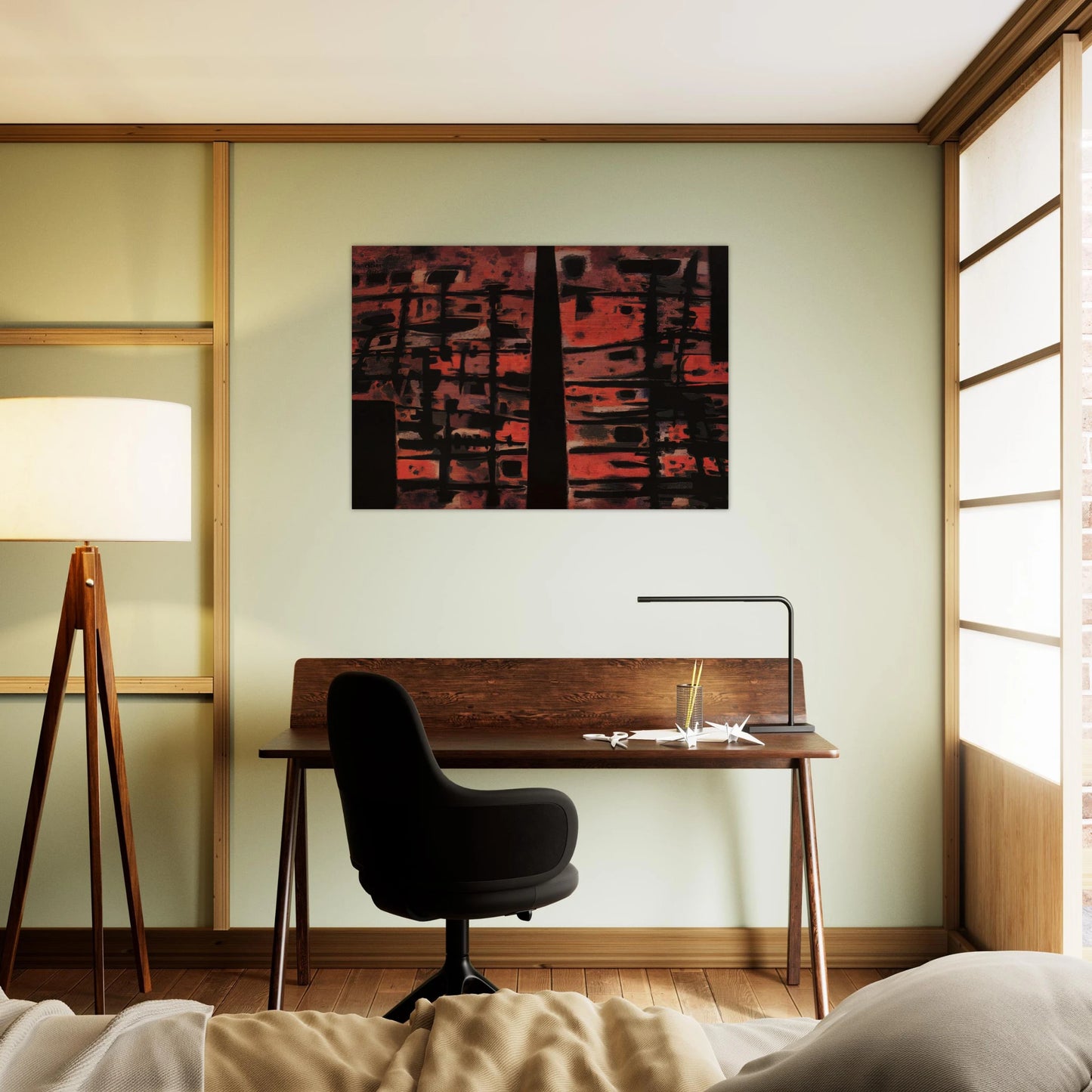 La Sixième Heure - 1958 - Alfred Manessier Brushed Aluminum Print - 70x100 cm / 28x40 inches | Alfred Manessier Aluminum Print | Alfred Manessier Prints