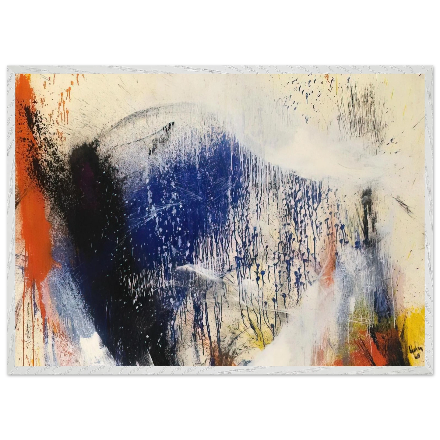 Helen Frankenthaler - Untitled - 1960 Wall art - 21x29.7 cm / 8x12" - Fine Art Poster-canvas - -