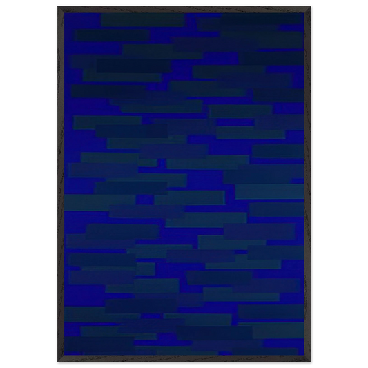 Number 15 - 1952 - Ad Reinhardt 70x100 cm / 28x40 inches Framed Art Print – Black Wooden Frame
