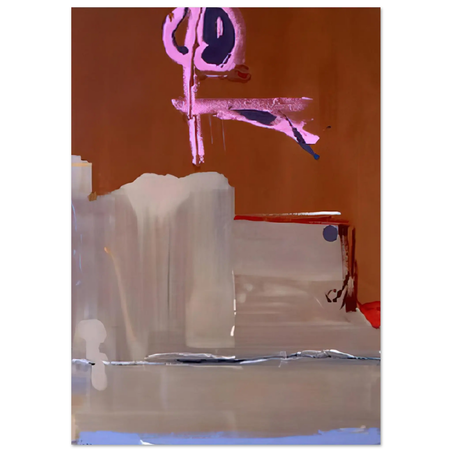 Helen Frankenthaler - Captain s Watch - 1986 Wall art - 28x43  cm / XL (11x17 Inches) - Fine Art Poster - -