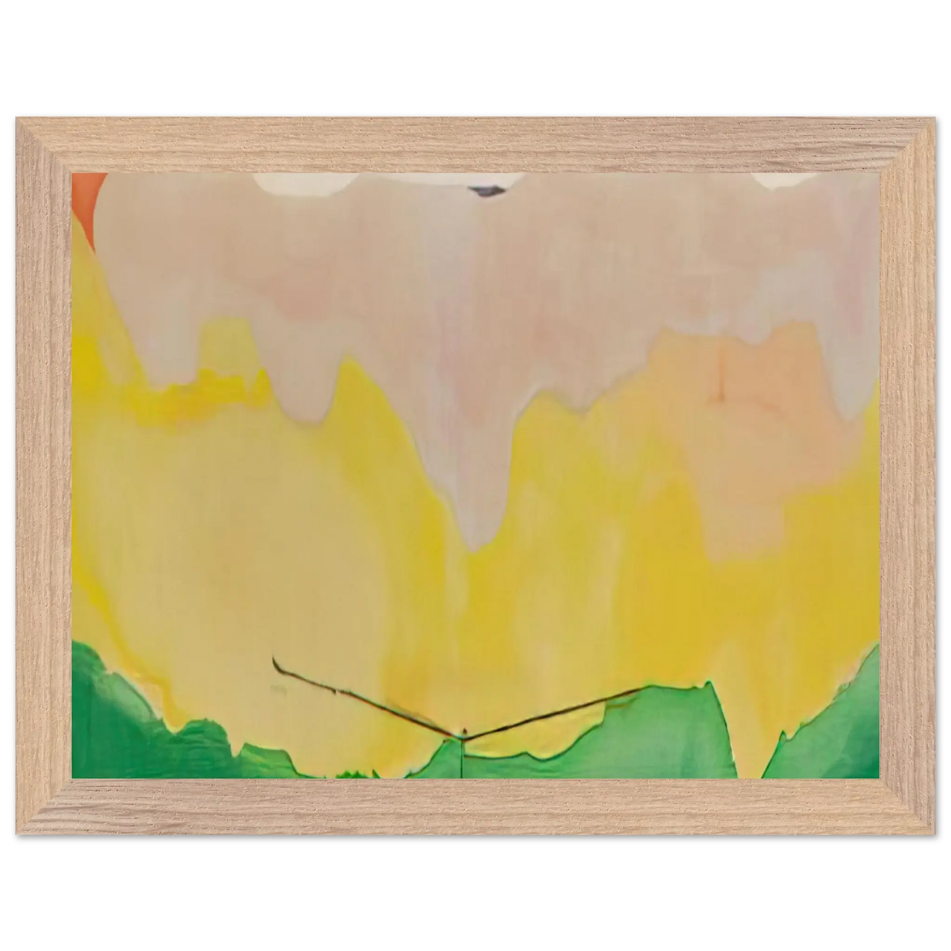 Helen Frankenthaler - Boulevard - 1973 Wall art - 50x70 cm / 20x28 Inches - Premium Wooden Framed Poster With Fine Art Paper - Black frame