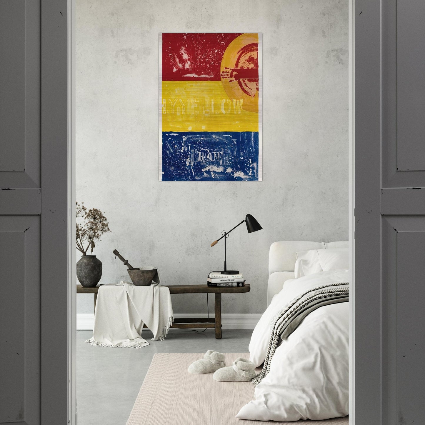 PERISCOPE I ULAE 200 - Jasper Johns Brushed Aluminum Print - 70x100 cm / 28x40 inches | Jasper Johns Aluminum Print | Jasper Johns Prints
