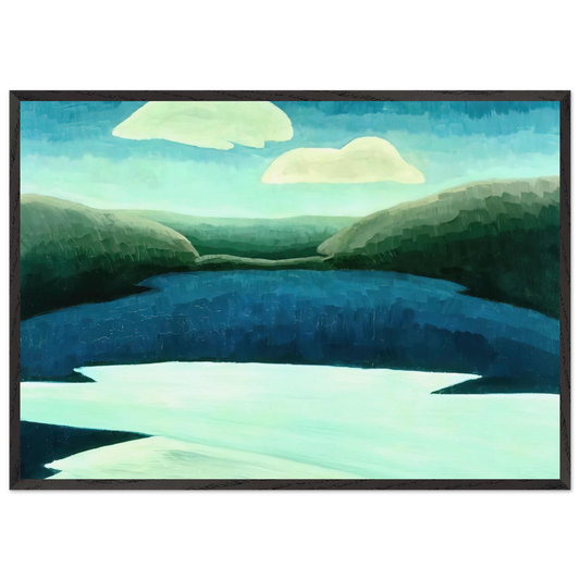 Ice and Clouds - 1931 - Arthur Dove 70x100 cm / 28x40 inches Framed Art Print – Black Wooden Frame