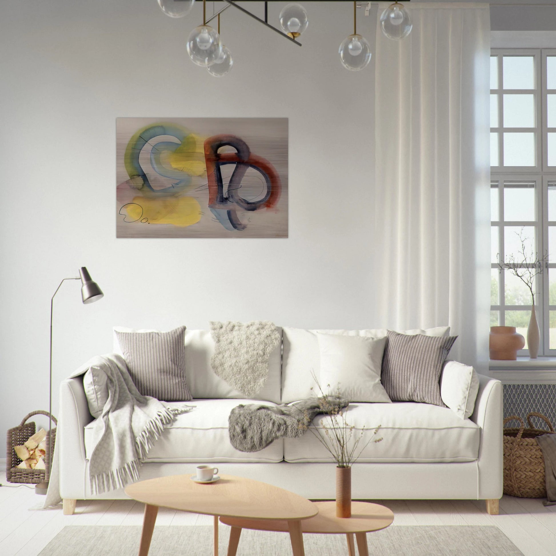 Mallorca - 1934 - John Ferren Brushed Aluminum Print - 70x100 cm / 28x40 inches | John Ferren Aluminum Print | John Ferren Prints
