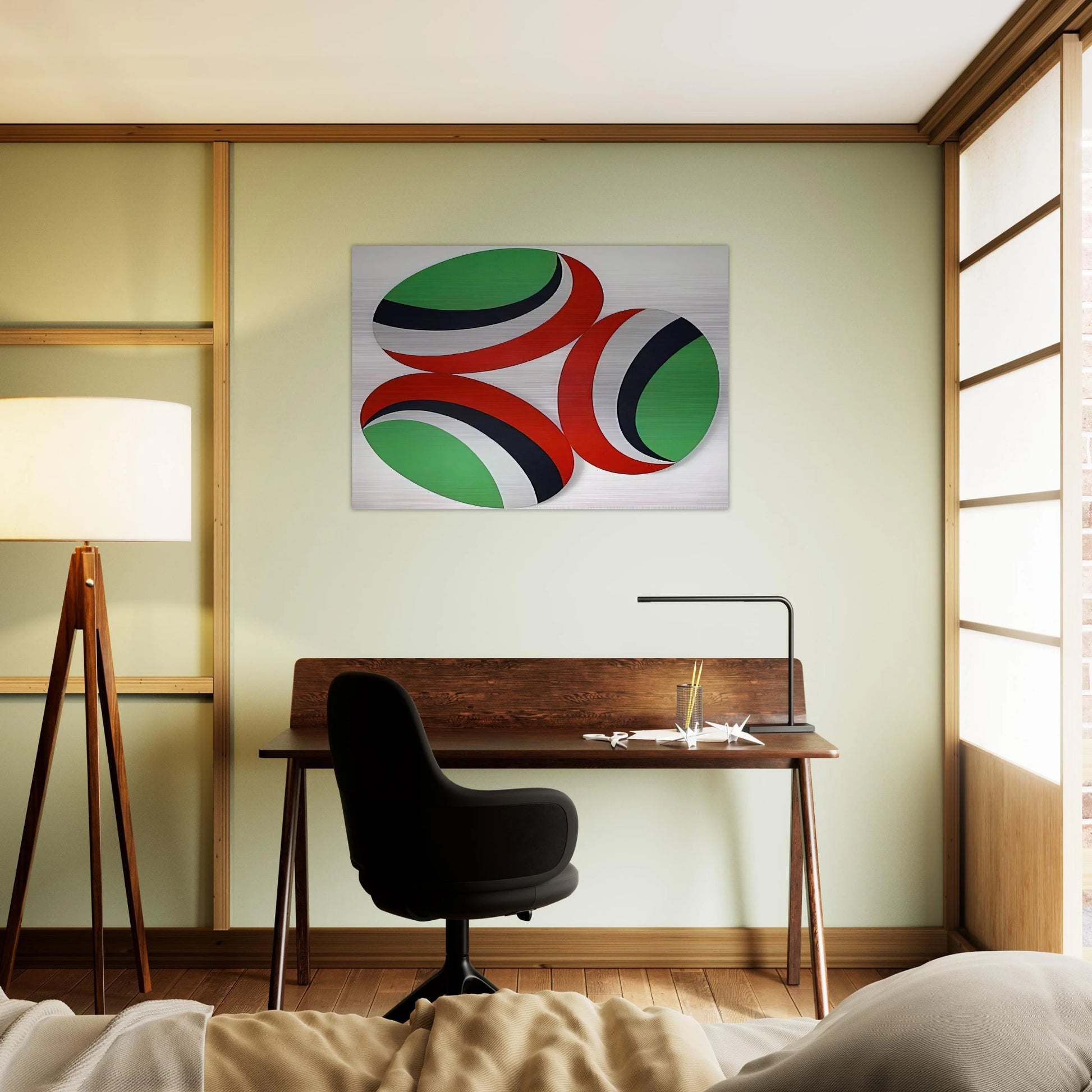 Oh Happy Day Constellation series - Hard Edge Painting - Leon Polk Smith Brushed Aluminum Print - 70x100 cm / 28x40 inches | Leon Polk Smith Aluminum Print | Leon Polk Smith Prints