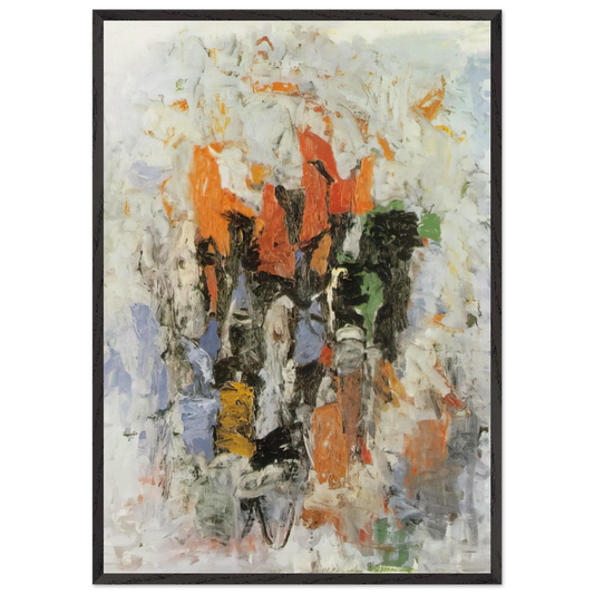 CLOCK - Philip Guston 70x100 cm / 28x40 inches Framed Art Print – Black Wooden Frame