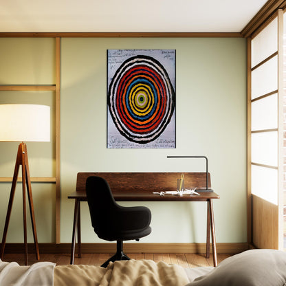 My Oneness, A Universe of Colours - 1957 - Alfred Jensen Brushed Aluminum Print - 70x100 cm / 28x40 inches | Alfred Jensen Aluminum Print | Alfred Jensen Prints