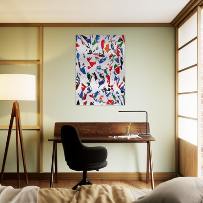 Blancs - 1973 - Simon Hantai Brushed Aluminum Print - 70x100 cm / 28x40 inches | Simon Hantai Aluminum Print | Simon Hantai Prints