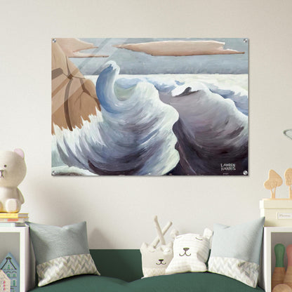 Shoreline - Art Nouveau Modern - Lawren Harris Acrylic Print - 70x100 cm / 28x40″ inches