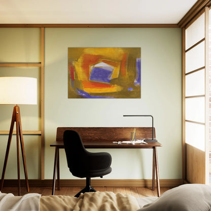 UNTITLED 1990 - Esteban Vicente Brushed Aluminum Print - 70x100 cm / 28x40 inches | Esteban Vicente Aluminum Print | Esteban Vicente Prints