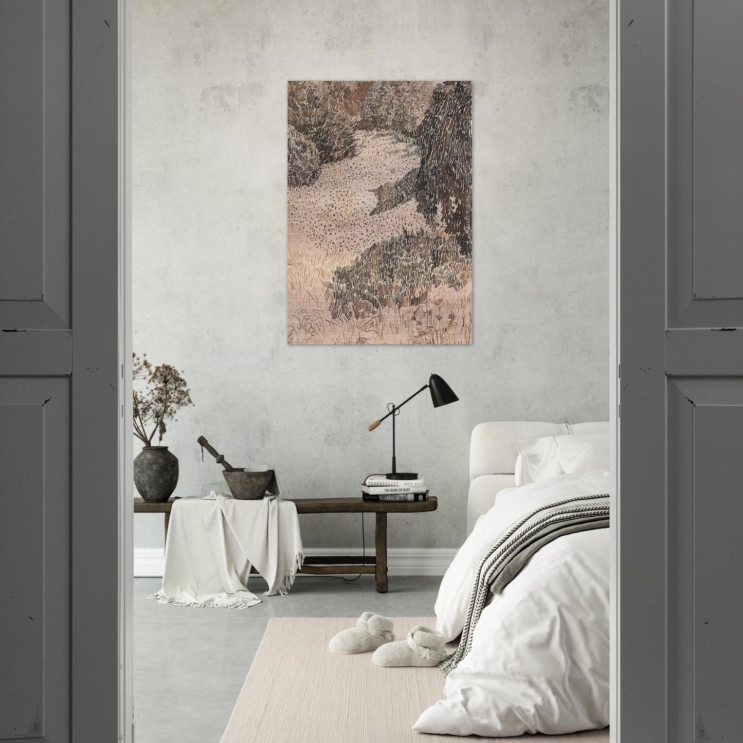 The Corner of the Park - Vincent van Gogh Brushed Aluminum Print - 70x100 cm / 28x40 inches | Vincent van Gogh Aluminum Print | Vincent van Gogh Prints