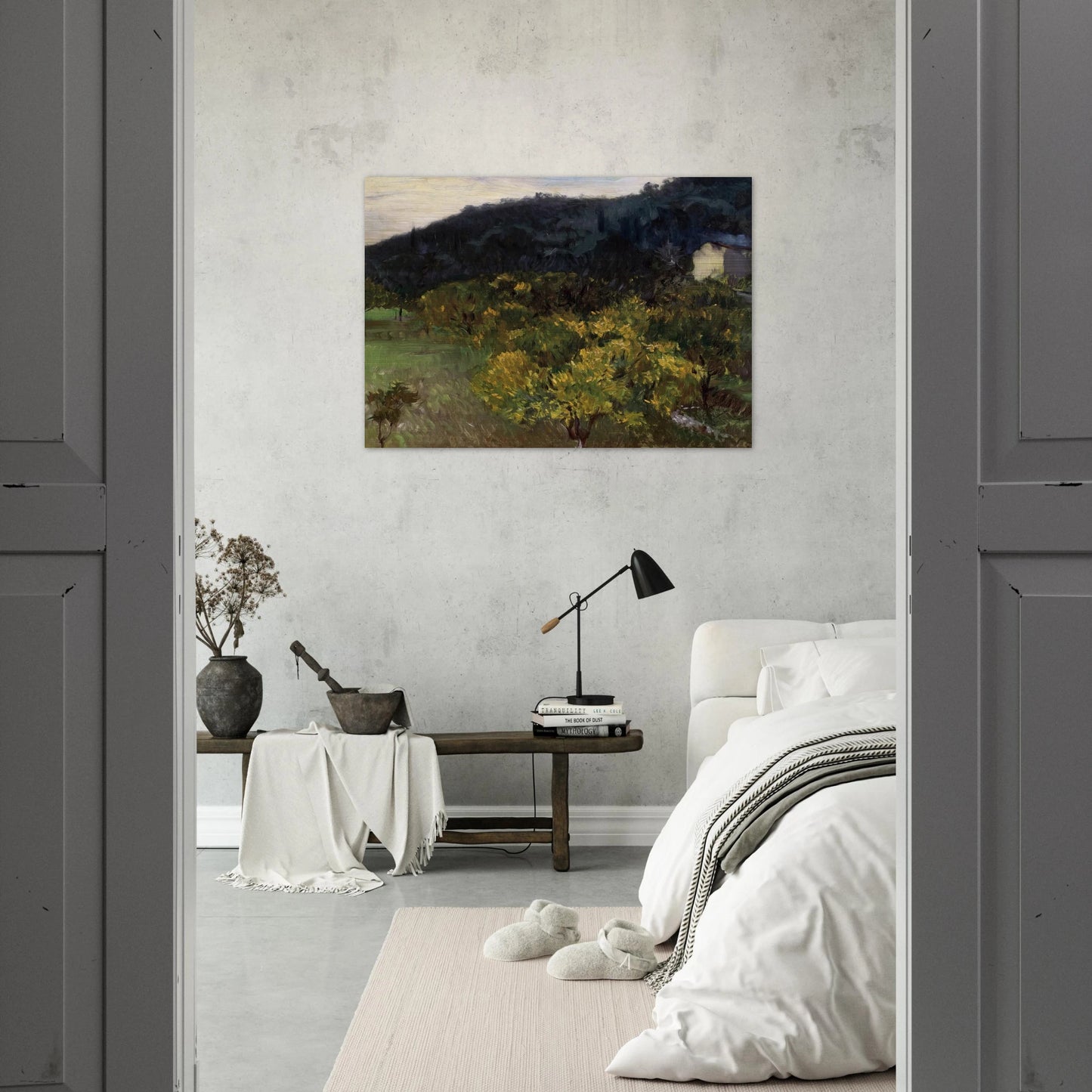 Landscape near Grasse - John Singer Sargent Brushed Aluminum Print - 70x100 cm / 28x40 inches | John Singer Sargent Aluminum Print | John Singer Sargent Prints