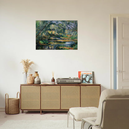 The Brook - Paul Cézanne Brushed Aluminum Print - 70x100 cm / 28x40 inches | Paul Cézanne Aluminum Print | Paul Cézanne Prints