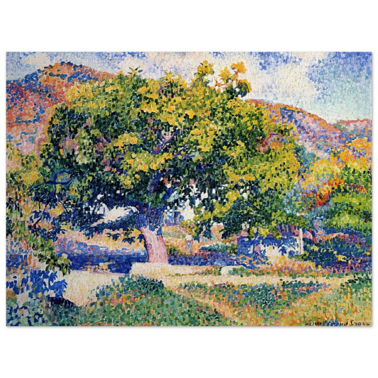 Henri-Edmond Cross - Around My House  75x100 cm / 30x40inches Fine Art Poster