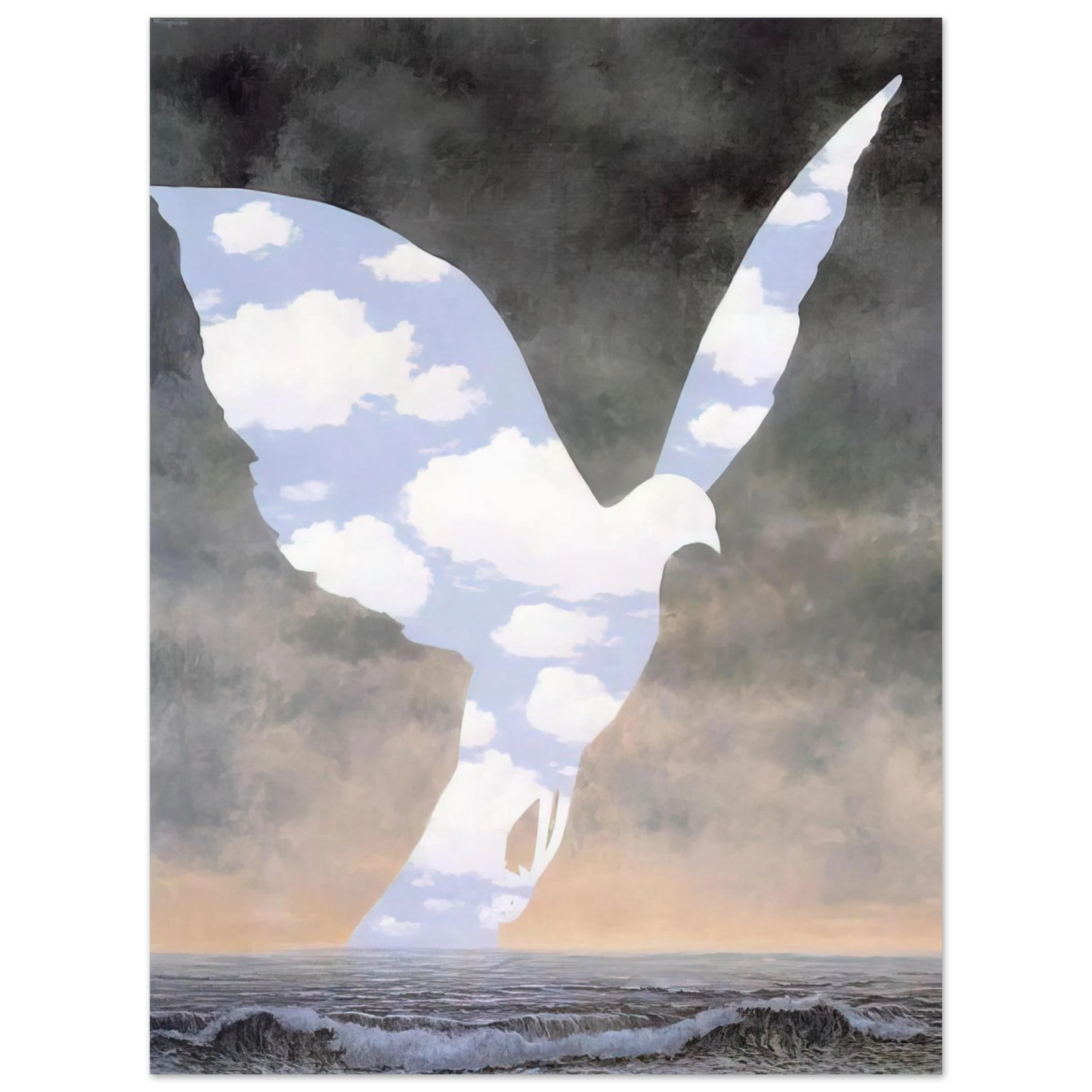 Rene Magritte - THE BIG FAMILY 1963  75x100 cm / 30x40inches Fine Art Poster