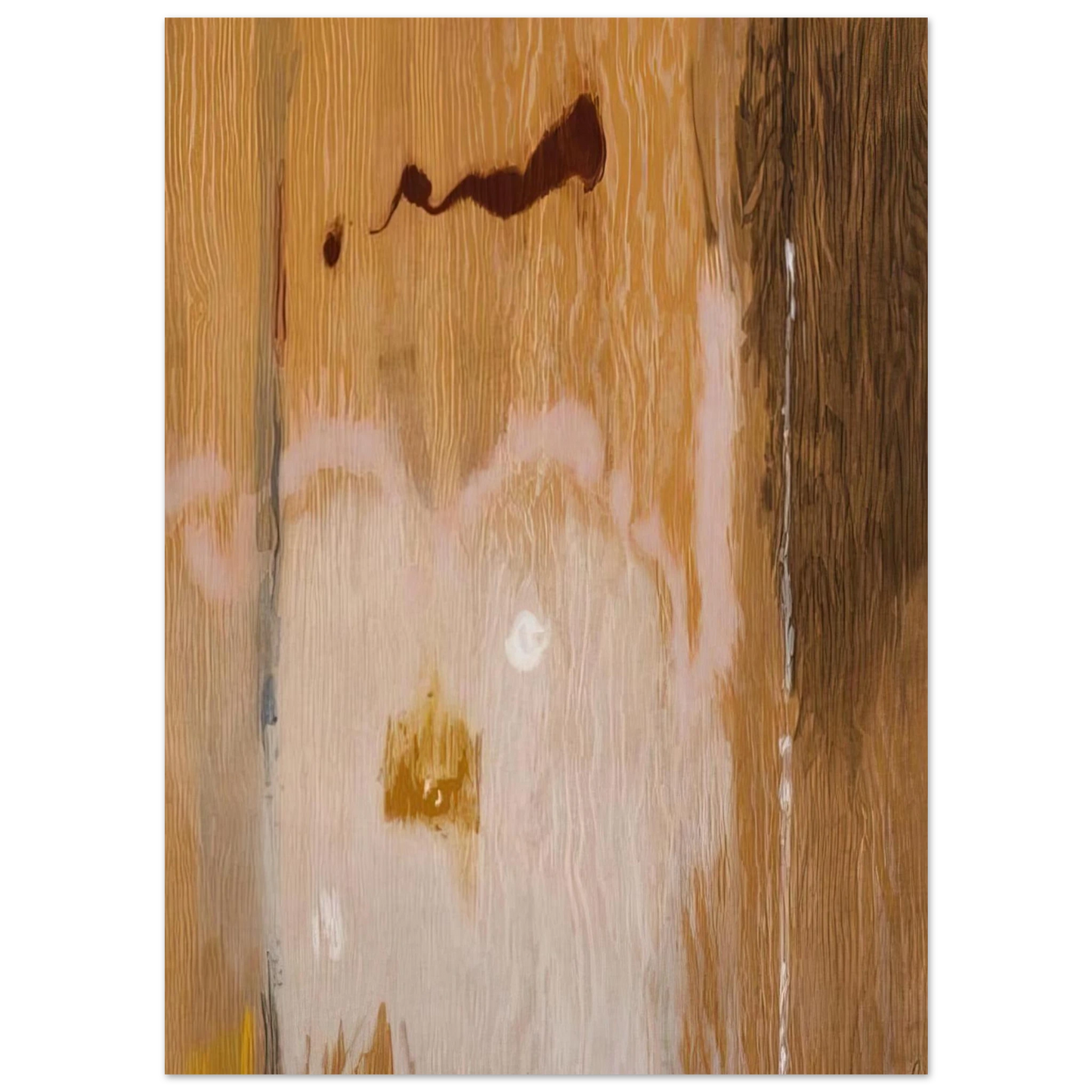 Helen Frankenthaler - Tales of Genji VI - 1998 Wall art - 27x35 cm / 11x14 inches - Premium Wooden Framed Poster With Fine Art Paper-canvas - Wood frame