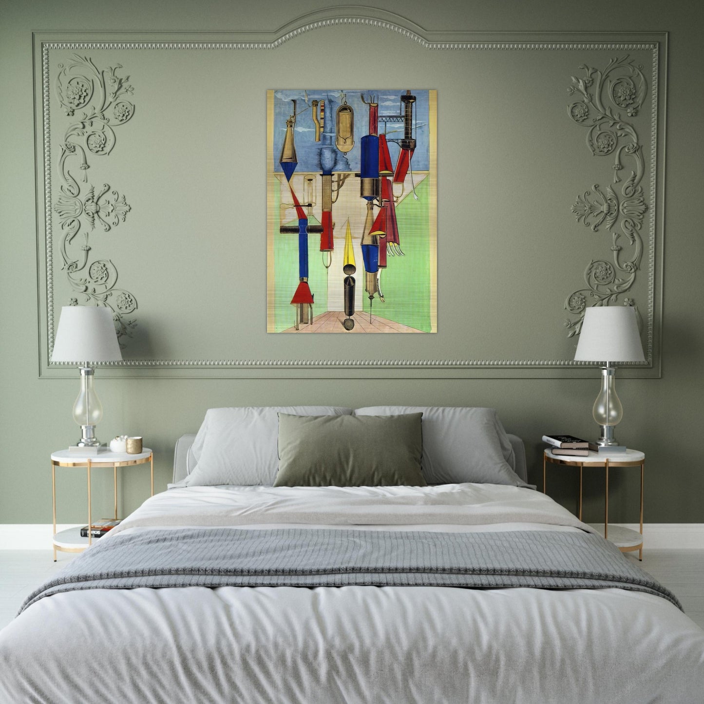 Hydrometric Demonstration - Max Ernst Brushed Aluminum Print - 70x100 cm / 28x40 inches | Max Ernst Aluminum Print | Max Ernst Prints
