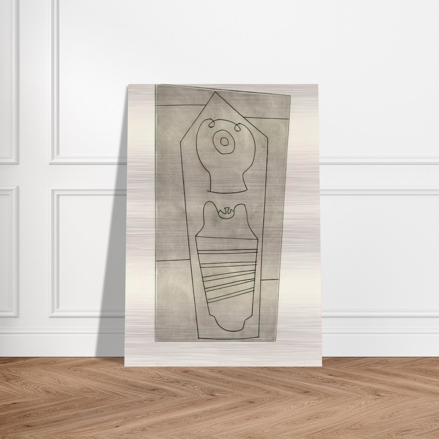 Turkish form - 1967 - Ben Nicholson Brushed Aluminum Print - 70x100 cm / 28x40 inches | Ben Nicholson Aluminum Print | Ben Nicholson Prints