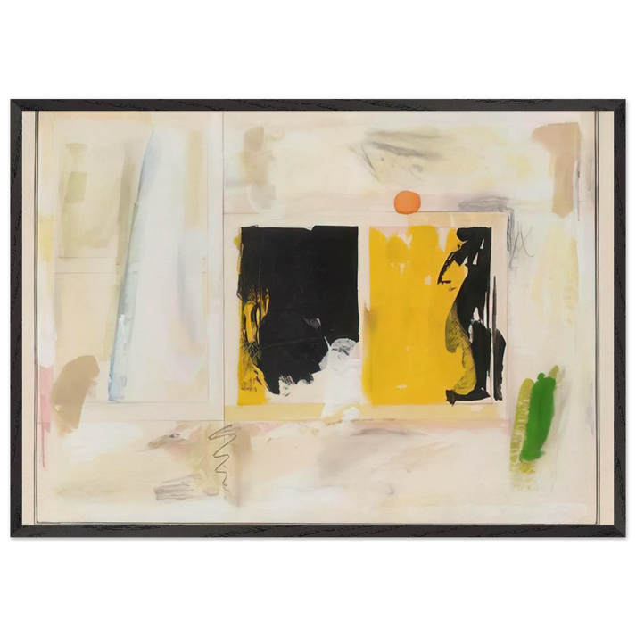 HoustonSony - Abstract Expressionism - Mark Lancaster 70x100 cm / 28x40 inches Framed Art Print – Black Wooden Frame