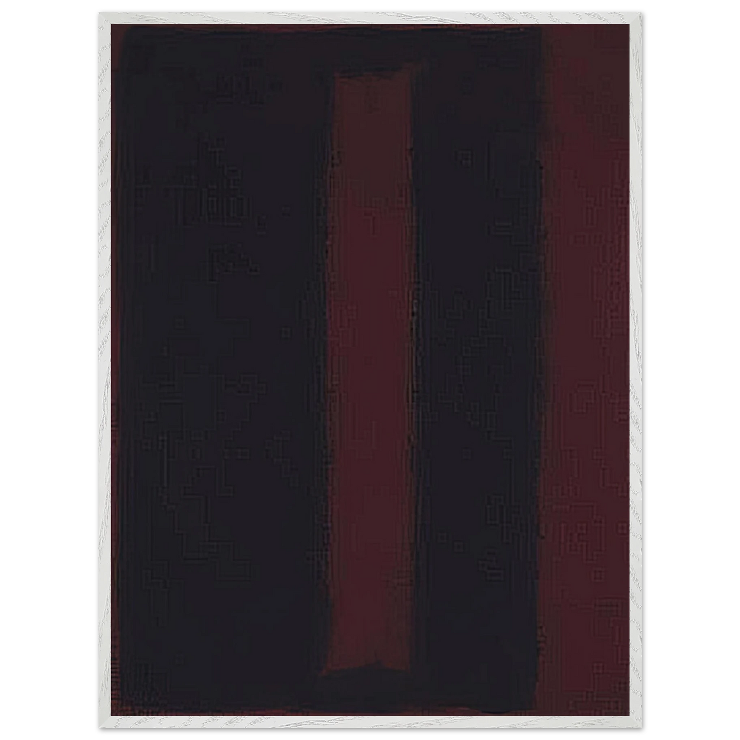 Mark Rothko - Black on Maroon - 1959 Wall Art - 21x29.7 cm / 8x12" - Premium Wooden Framed Poster With Fine Art Paper-canvas - Black frame