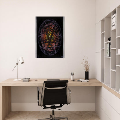 CONCENTRIC RINDS COLOUR - MC Escher Brushed Aluminum Print - 70x100 cm / 28x40 inches | MC Escher Aluminum Print | MC Escher Prints