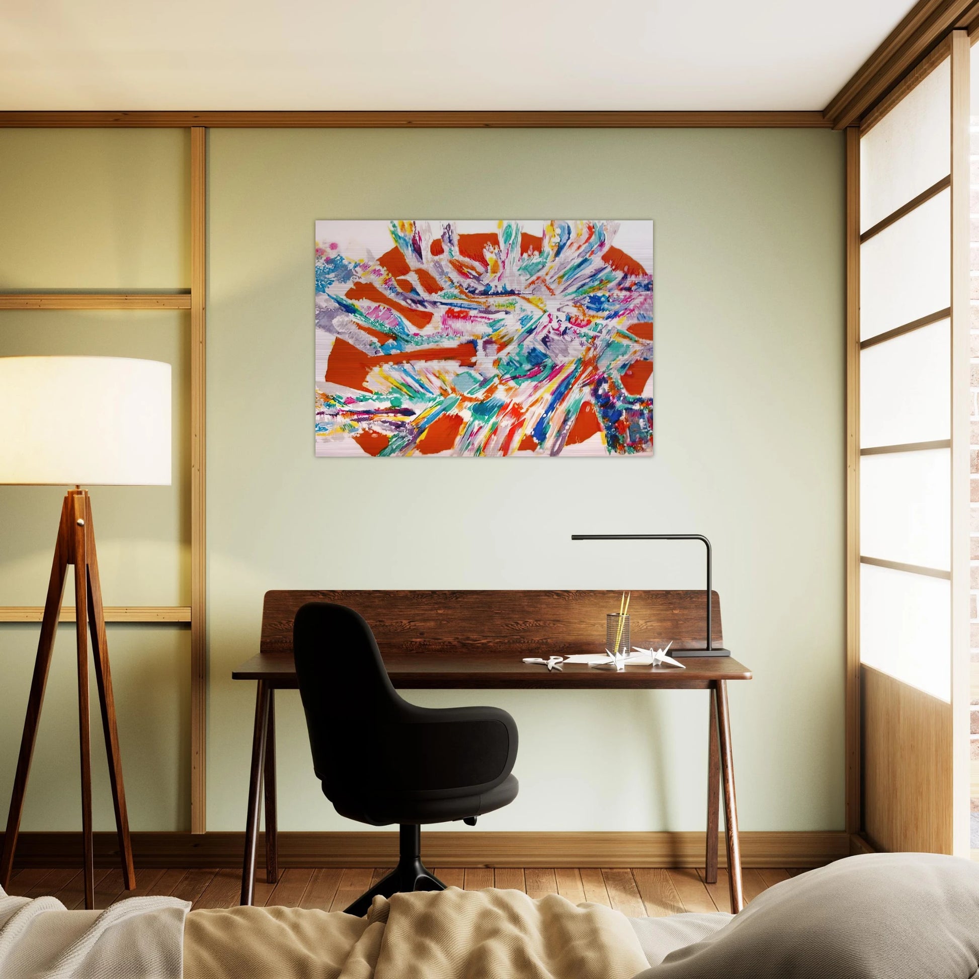 L'Apparition a Marie de Magdala - 1978 - Alfred Manessier Brushed Aluminum Print - 70x100 cm / 28x40 inches | Alfred Manessier Aluminum Print | Alfred Manessier Prints
