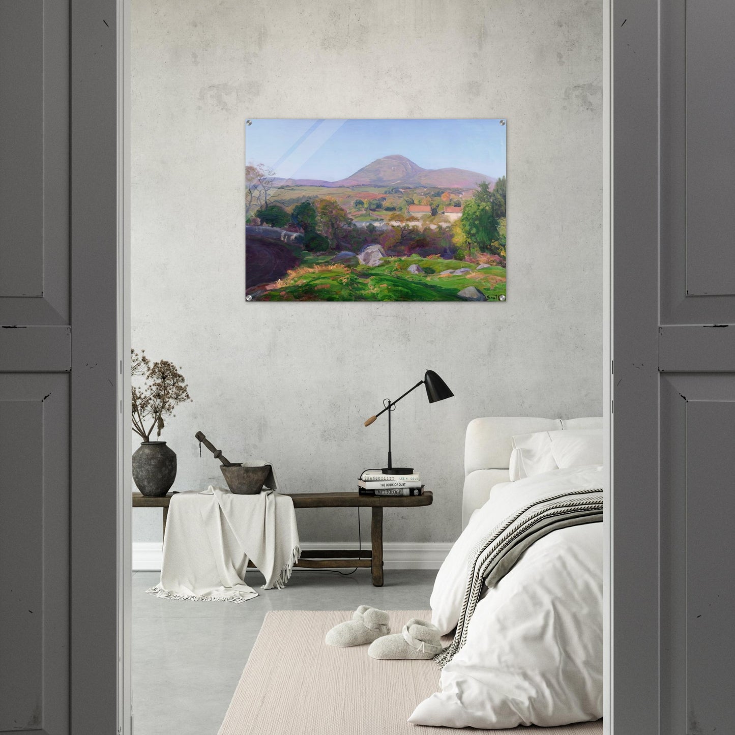 Landscape of Puy de Dôme - Armand Guillaumin Acrylic Print - 70x100 cm / 28x40″ inches | Armand Guillaumin Wall Art | Armand Guillaumin Prints