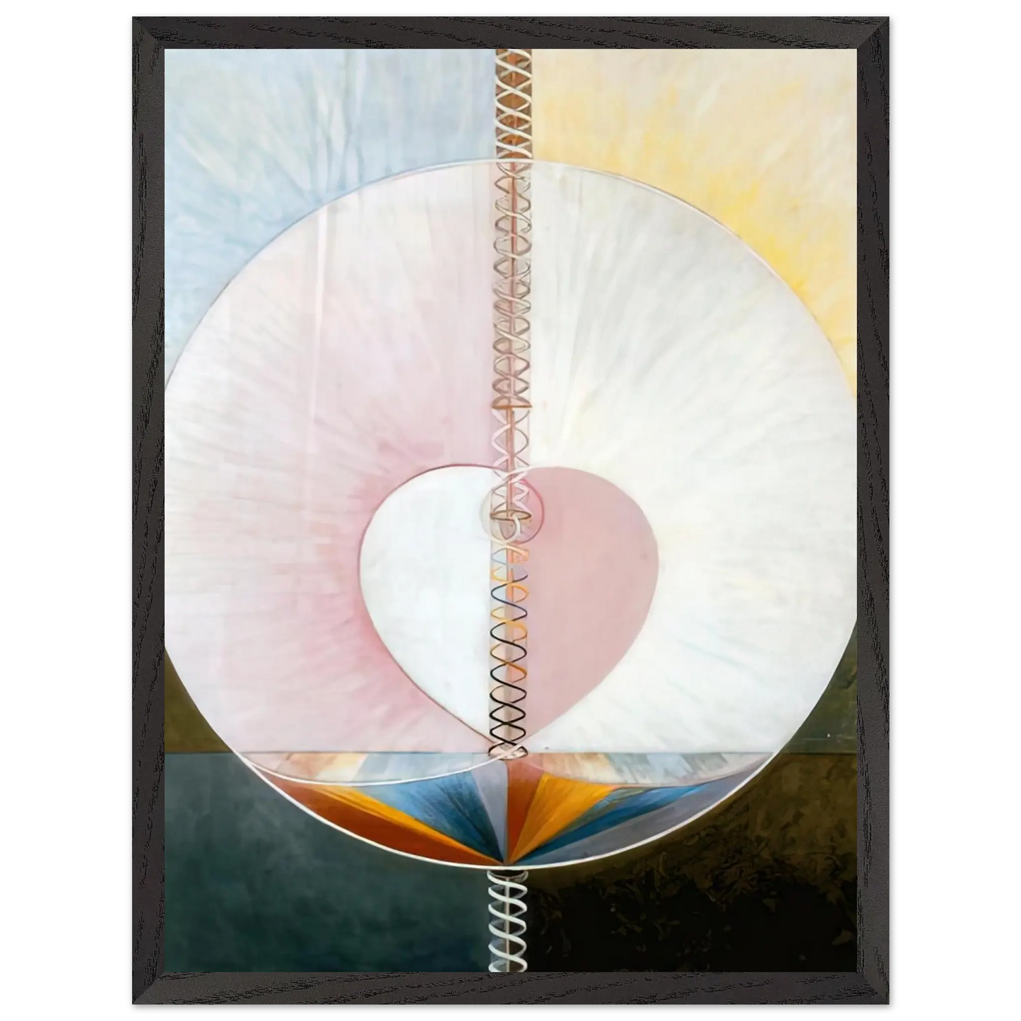 Hilma af Klint - WHAT A HUMAN BEING IS 1910 Wall art - 30x45 cm / 12x18 Inches - Fine Art Poster - -